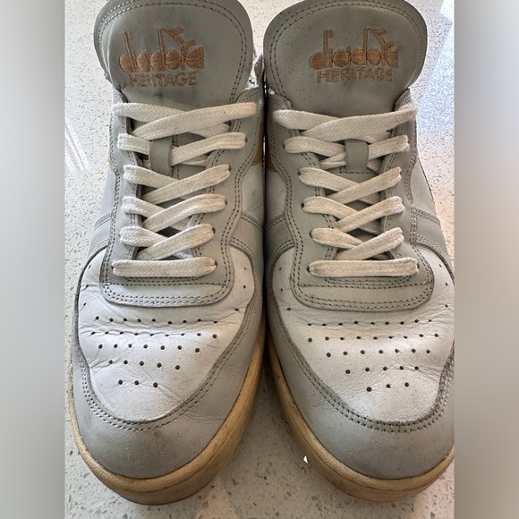 Diadora MI Basket Row Cut White/Sand Herotage Shor Size 11 Men's - Picture 5 of 6